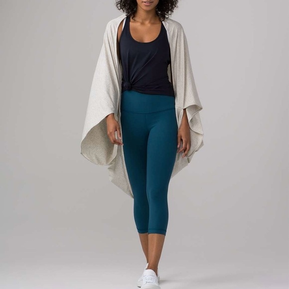 Lululemon - Light Heather Grey Scarf Cardigan - Picture 1 of 7